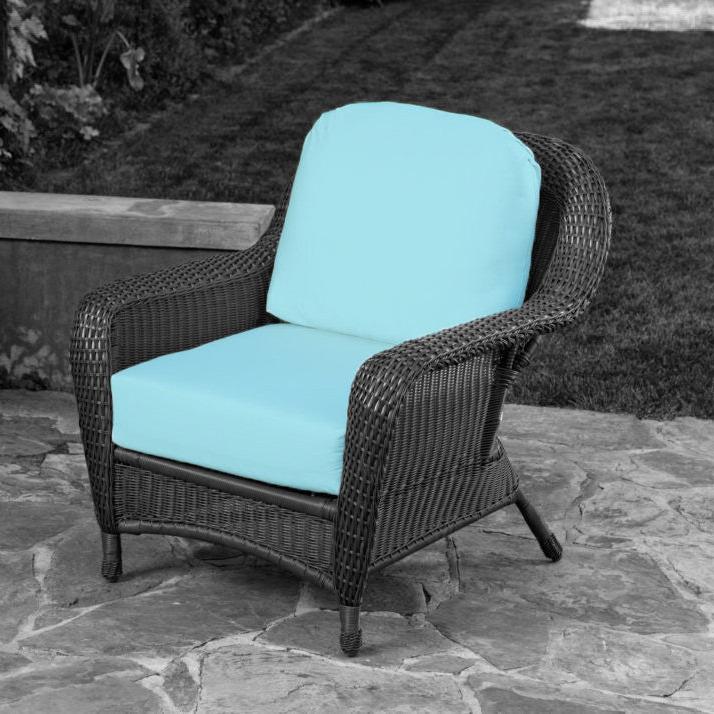 Chair Cushions Teal Wicker Chair Outdoor Chair Cushions With Clips