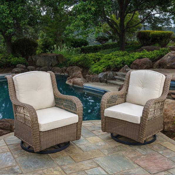 Premium Grade Teak & Wicker Rocking Chairs – Tortuga Outdoor