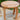 round teak side table