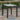 Sleek aluminum outdoor accent table