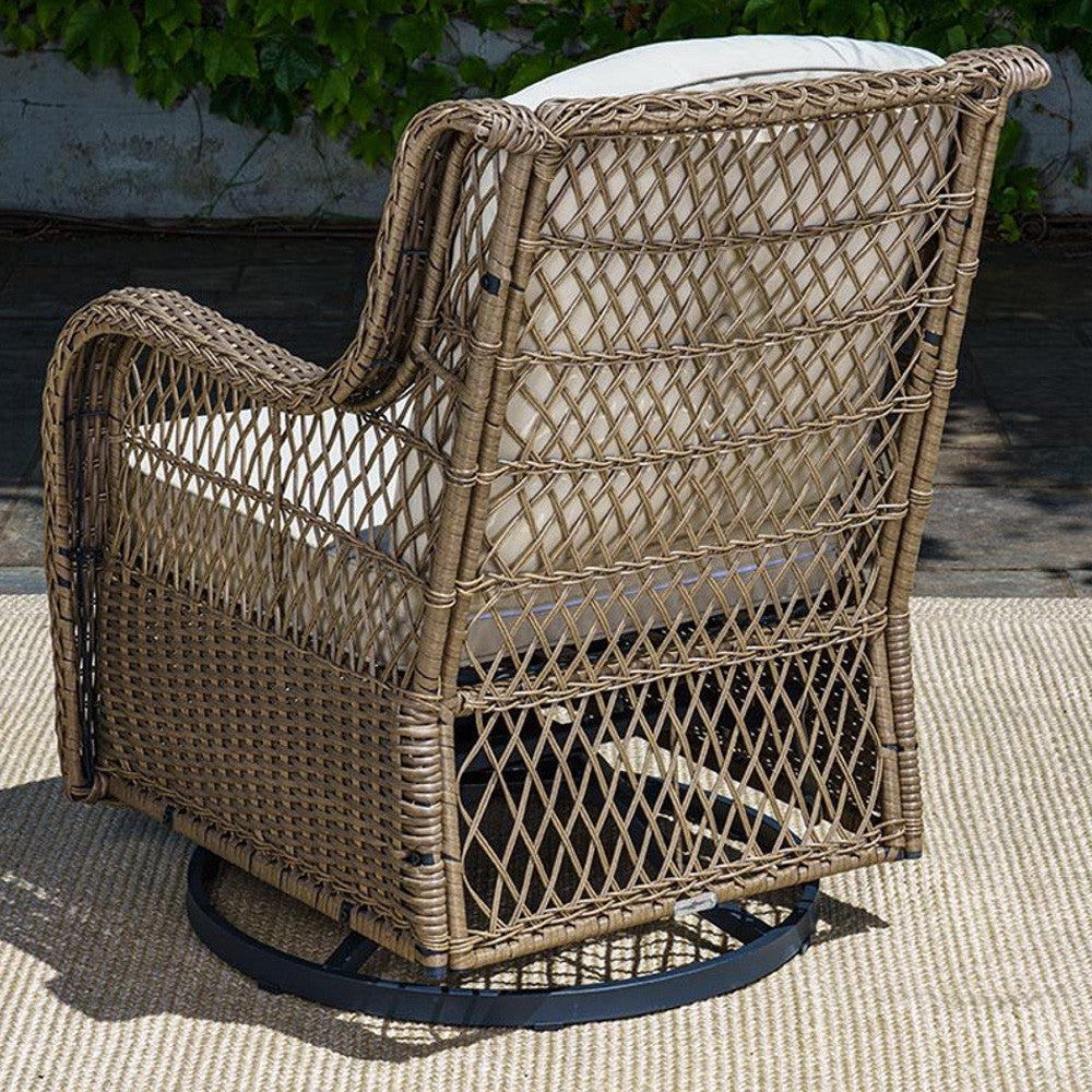 Rio Vista Premium Twin Swivel Wicker Chairs With Cushions – Tortuga Outdoor