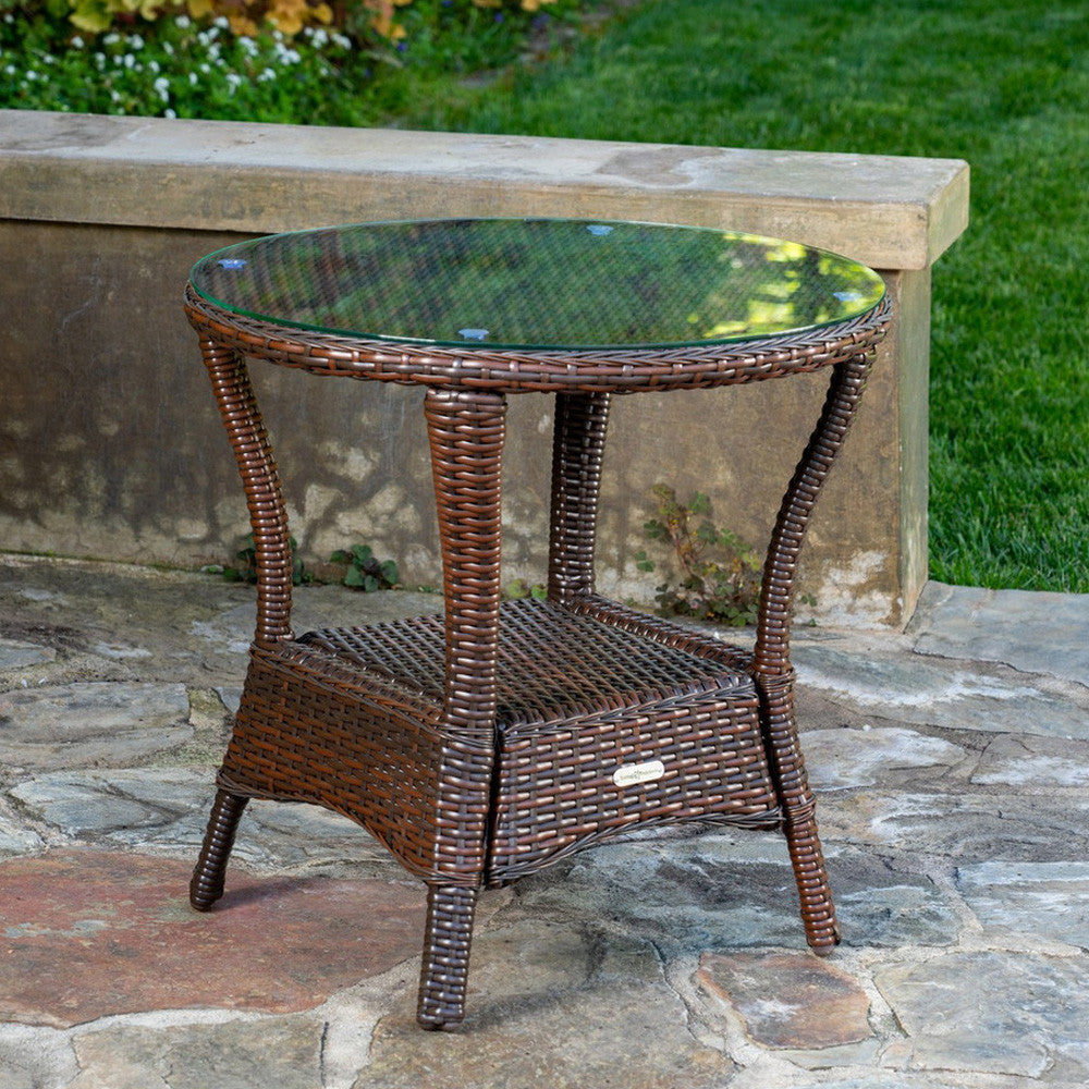 Rocking Inside Table Mojave Wicker Outdoor Rocking Chair & Side Table Set – Tortuga Outdoor
